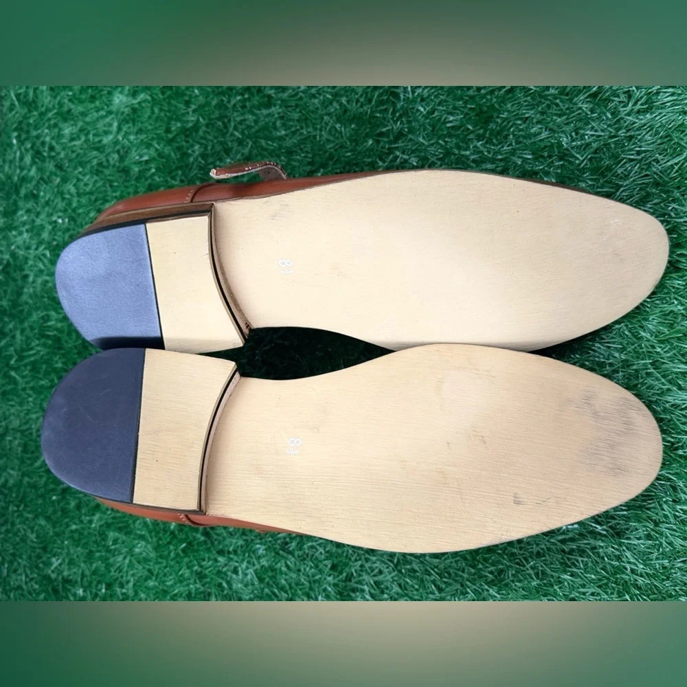 UV Signature Men's Monk‎ Brogue Dress Shoes Size 8.5